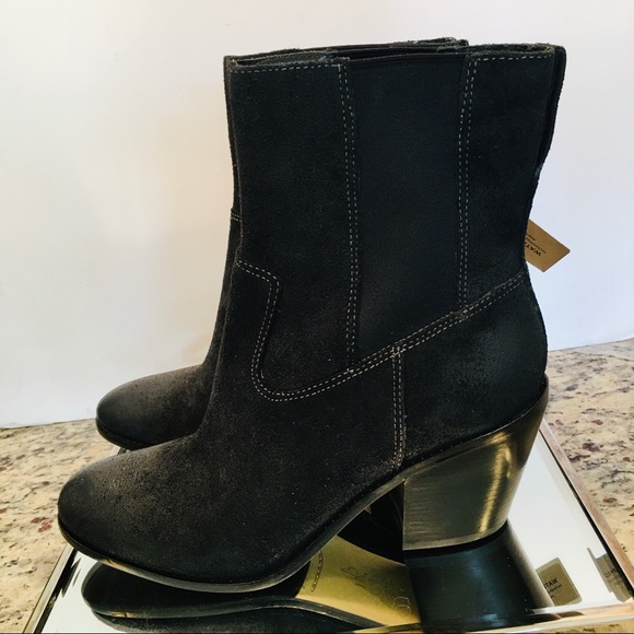 COLE HAAN WATER PROOF MID CALF 3” block heel boot - Picture 2 of 7